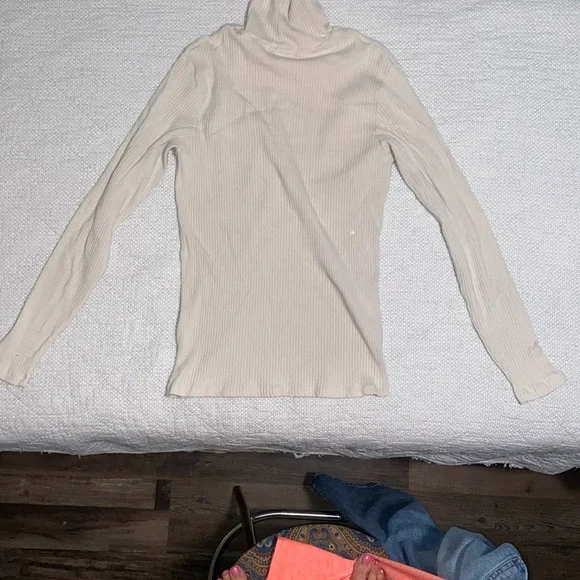 Vocal Cream and Tan Asymmetrical Tank Top - Picture 12 of 12